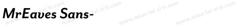 MrEaves Sans字体转换